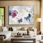 Soft - Colored Floral Abstract Painting ABS210