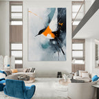 Abstract Bird in Flight Painting for Nature - Inspired Bedrooms GAB1132