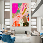 Colorful Abstract Doodles Painting for Creative Studios GAB0972