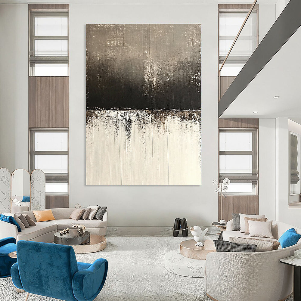 Gradient Textured Abstract Painting for Industrial - Styled Spaces GAB1100