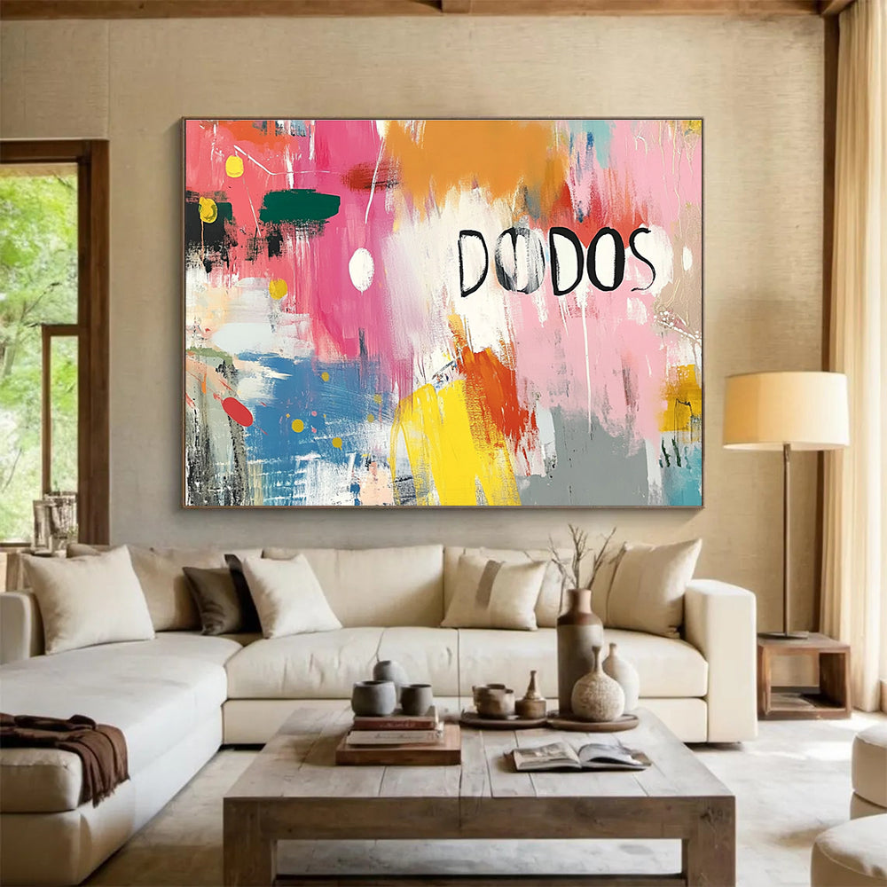 “DODOS” Colorful Abstract  Fun & Eclectic ABS048