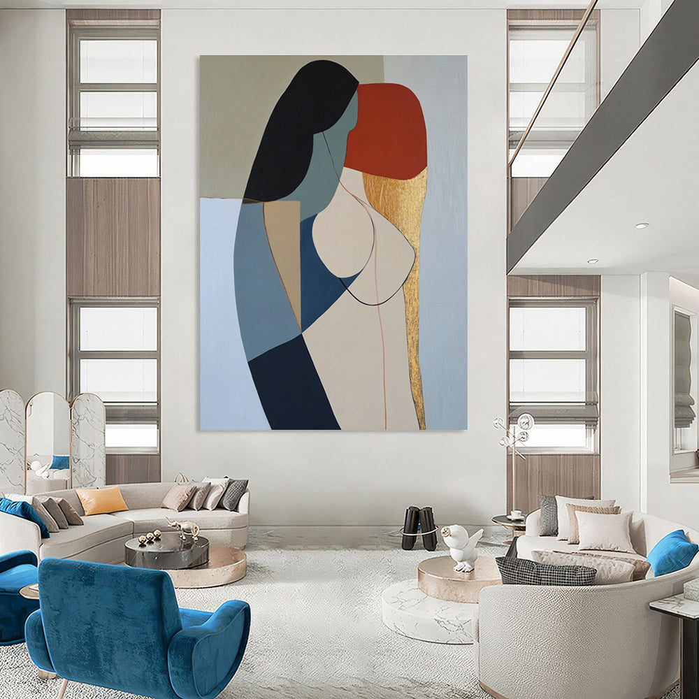 Abstract Female Form Painting of Modern Elegance GAB0200