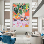 Fig Still Life Abstract Painting for Gourmet Kitchens HENG437