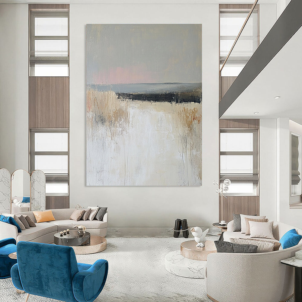 Minimalist Field Abstract - Subtle Landscape Artwork GAB0535