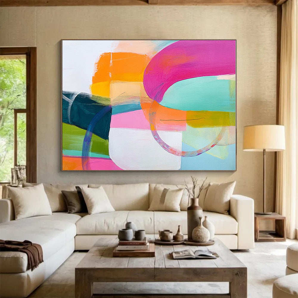 Colorful Abstract Forms Painting with Playful Creativity WINK144