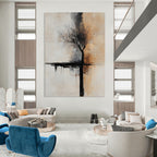 Minimalist Tree Abstract Painting for Contemporary Home Offices GAB1254