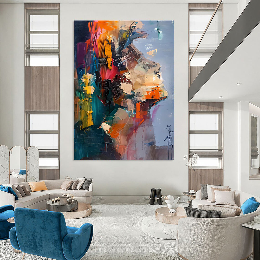 Dynamic Abstract Portrait of a Face Painting for Artistic Spaces HENG285