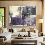 Purple Gray Abstract Painting with Muted Mystery WINK525