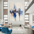 Blue City Abstract - Urban Landscape Art GAB0563