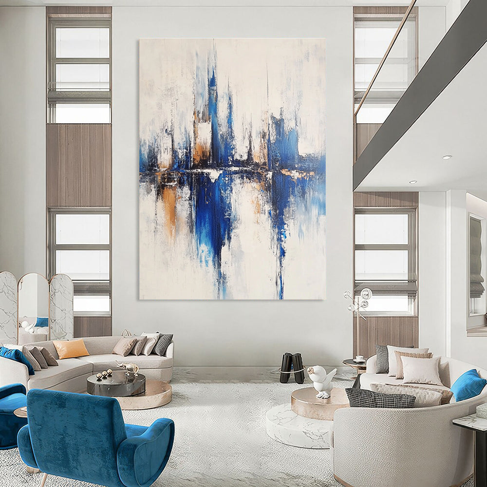Blue City Abstract - Urban Landscape Art GAB0563