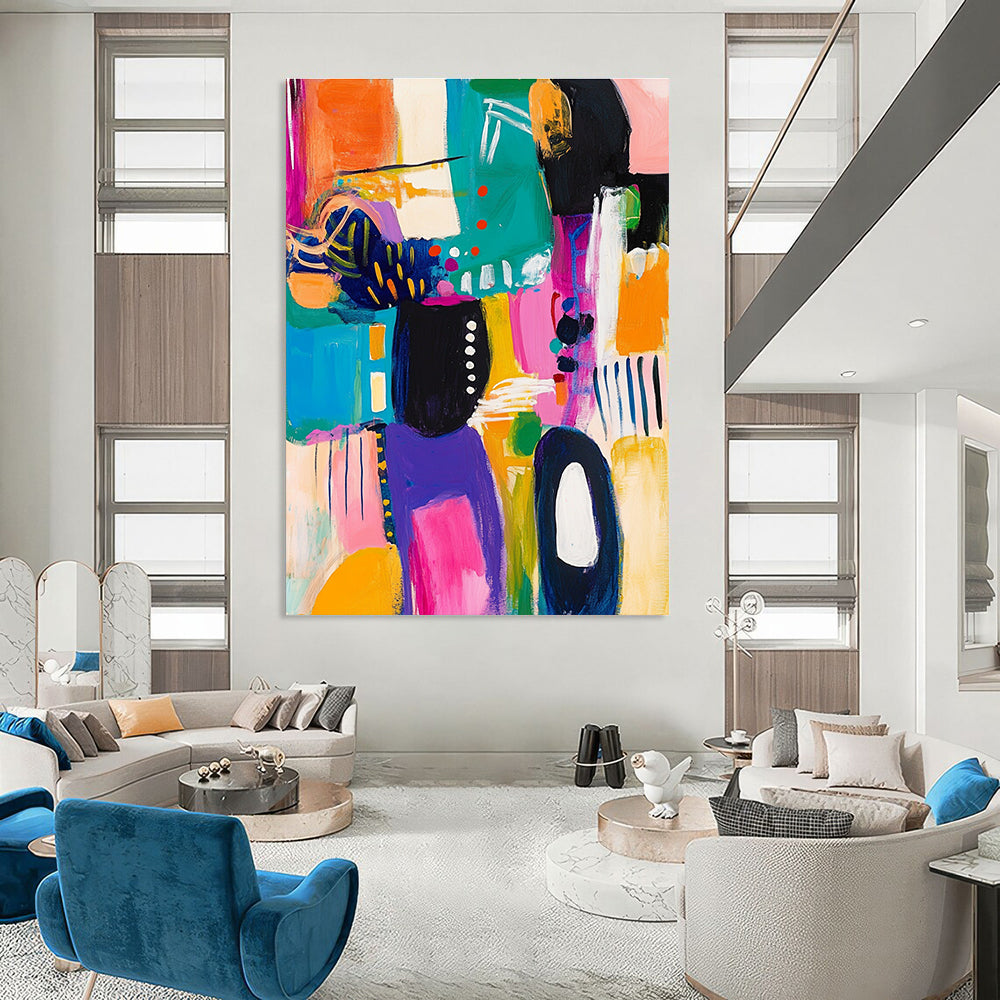 Bright Color Block Abstraction - Playful Modern Art GAB0381