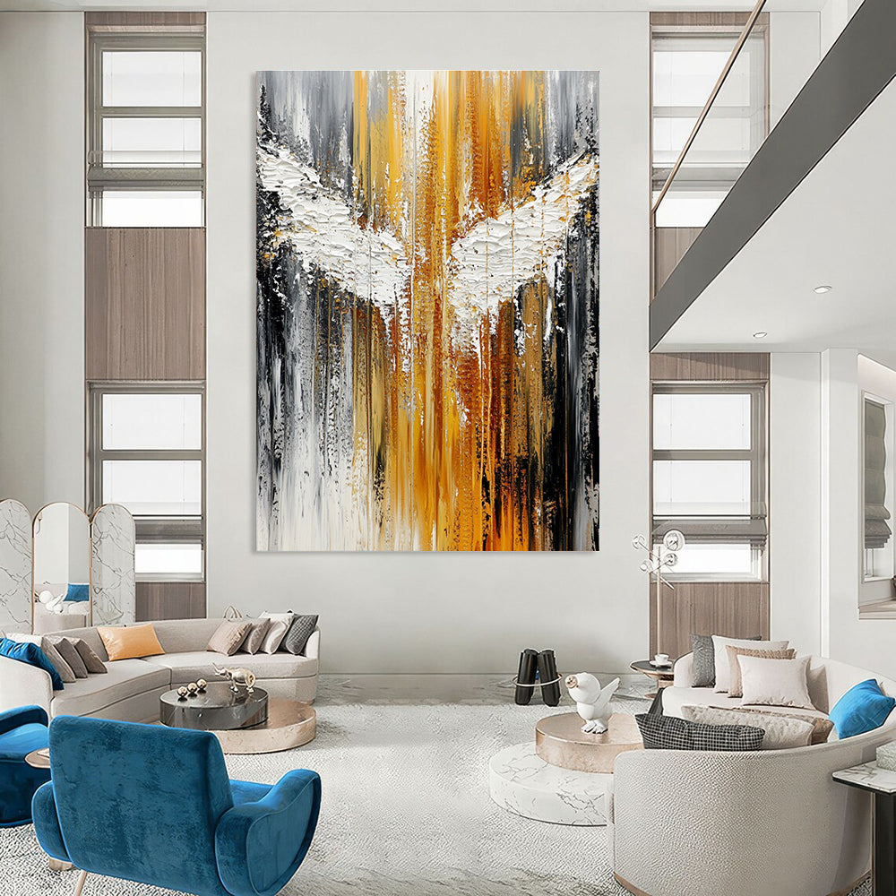 Winged Abstract - Symbolic Abstract Painting GAB0634