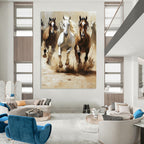 Galloping Horses Painting of Dynamic Power GAB0147