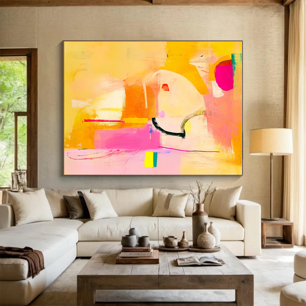 Bright Colorful Abstract Painting with Lively Energy WINK297