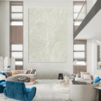 Leaf - like Lines Nature - Inspired Abstract Painting for Calm Spaces GAB1530