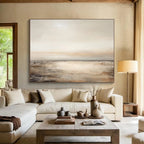 Neutral Seaside Abstract Painting for Calm Spaces YHT101