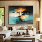 Colorful Reflection Abstract Painting with Ethereal Charm WINK720