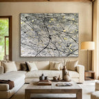 Line Drip Abstract Painting with Artistic Chaos WINK778