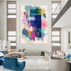 Colorful Mixed Abstract Forms Painting of Artistic Freedom GAB0099