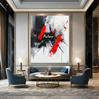 Bold “Antony” Abstract Energetic Graphic Abstract Painting GAB0289