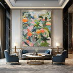 Citrus Tree Abstract Painting for Bright Breakfast Nooks HENG438