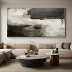 Black - White - Gray Abstract Painting with Timeless Elegance WINK426
