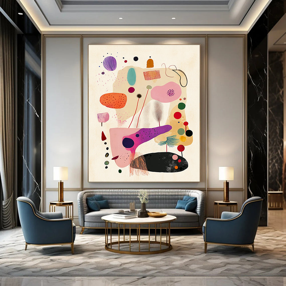 Playful Shape Abstraction - Minimalist Whimsical Art GAB0397