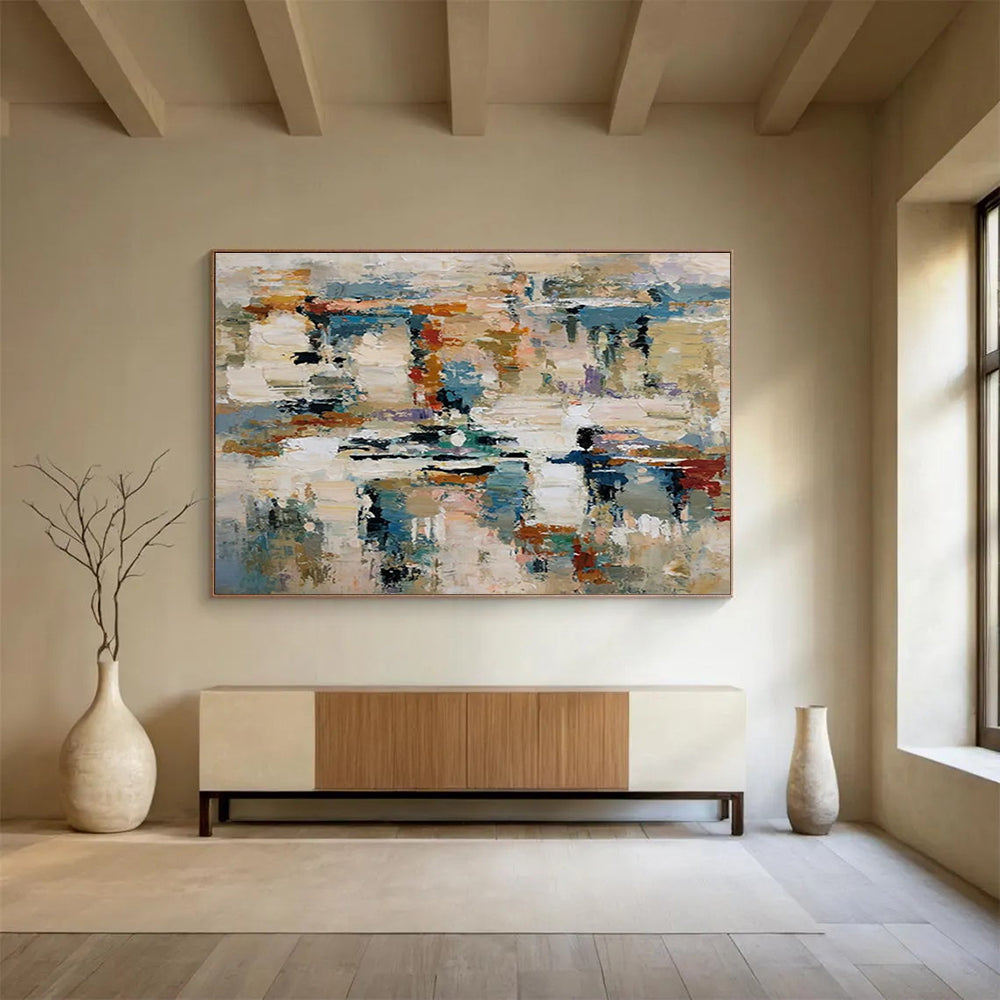 Colorful Abstract Mosaic Painting for Vibrant Interiors YHT012