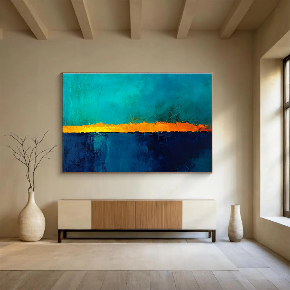 Bold Color Abstract Horizon  Dramatic Skies ABS115