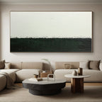 Black and White Textured Abstract Painting with Bold Contrast WINK308