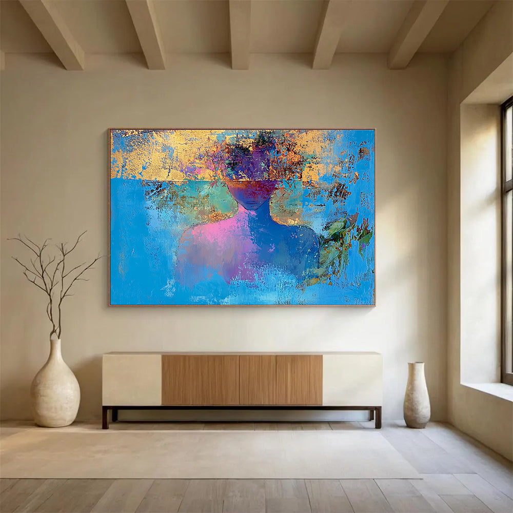 Colorful Abstract Figure - A Blend of Identity and Color ABS021