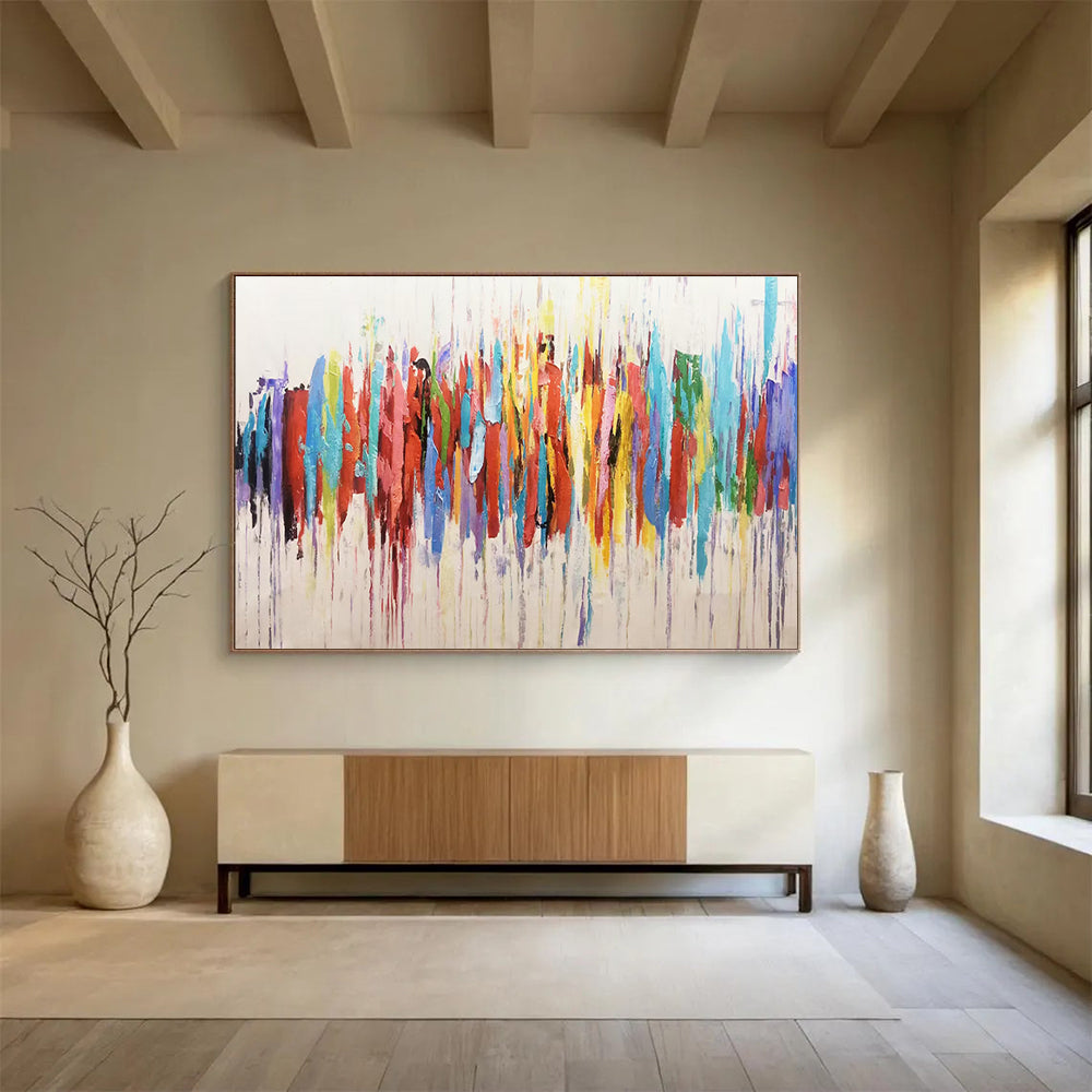 Color Drip Abstract Painting for Contemporary Art Galleries YHT211