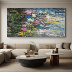 Floral Explosion Abstract Painting with Lush Abundance WINK198