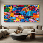 Abstract Color Fusion Painting with Dynamic Hue Blends WINK081