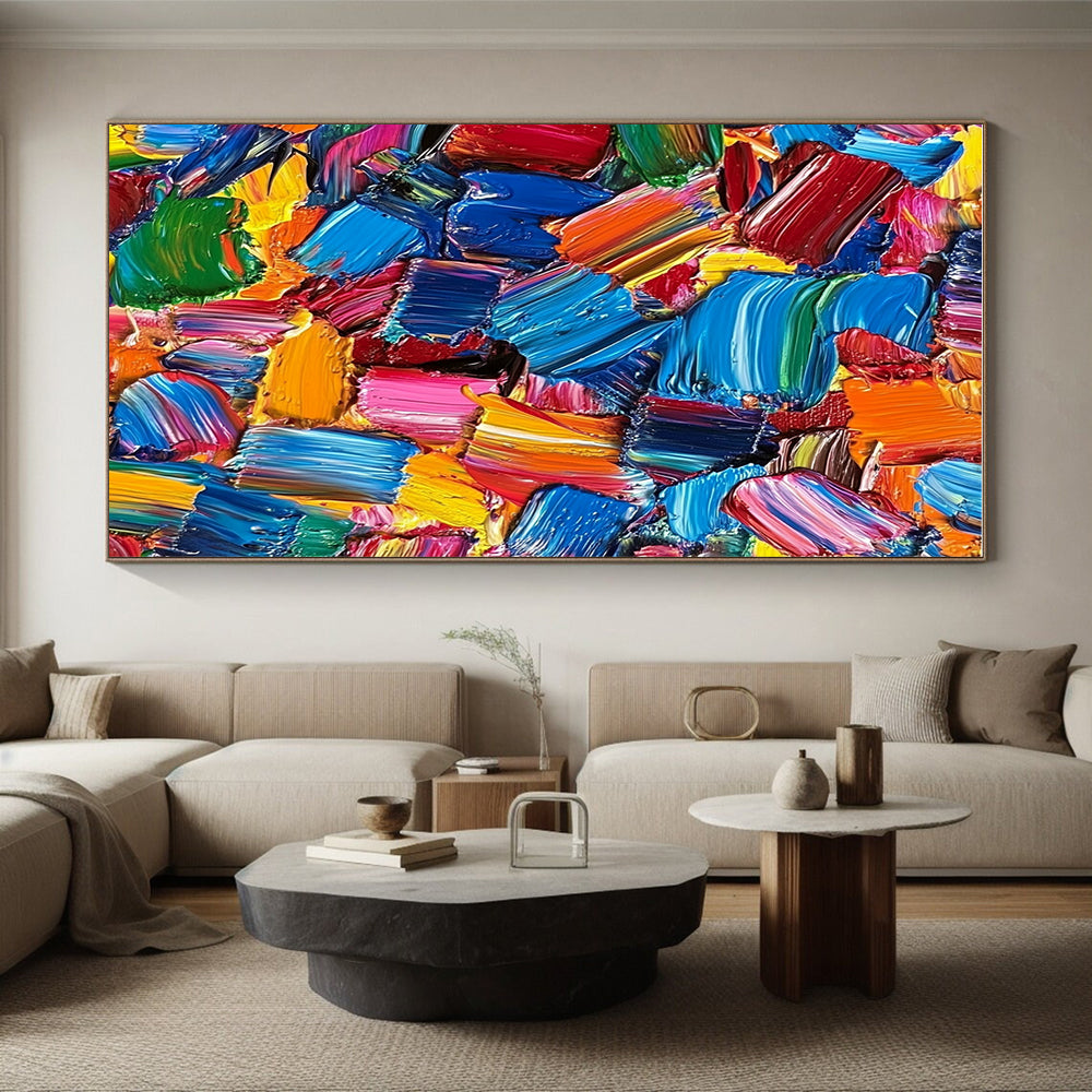 Abstract Color Fusion Painting with Dynamic Hue Blends WINK081
