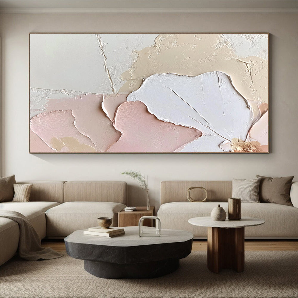 Pastel Abstract Petals Painting with Delicate Beauty WINK427