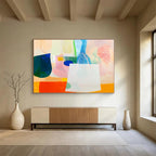 Pastel - Colored Abstract  Soft Whimsy ABS109