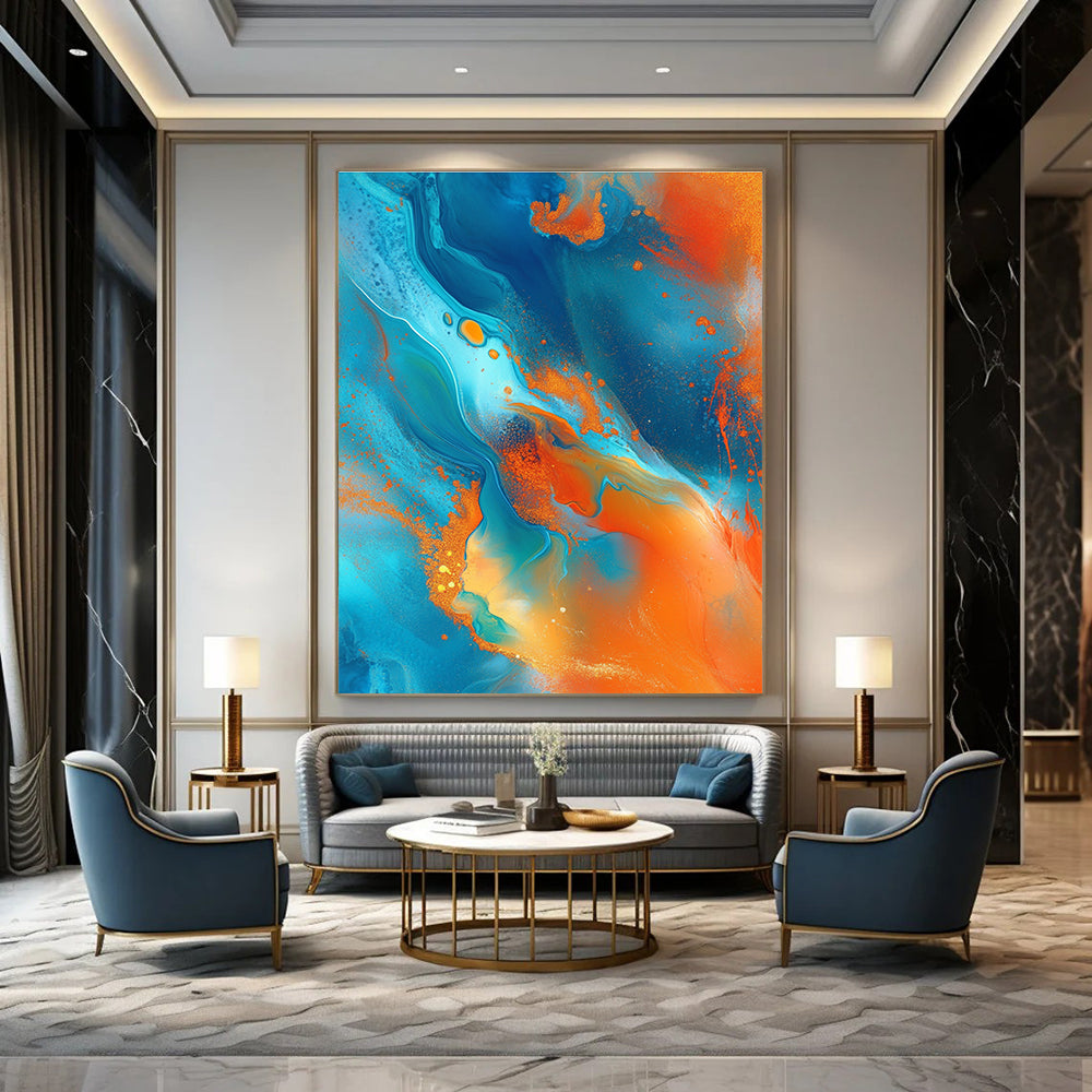 Fluid Color Abstract - Dynamic Liquid - Flow Abstract Art GAB0498