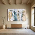Floral - Inspired Abstract Painting for Feminine Boutiques YHT155