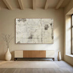Gray Textured Background Abstract Painting with Industrial Charm ABS612