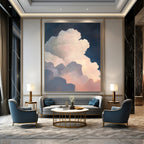 Dramatic Cloud Formation Abstract Painting of Atmospheric Depth GAB0172