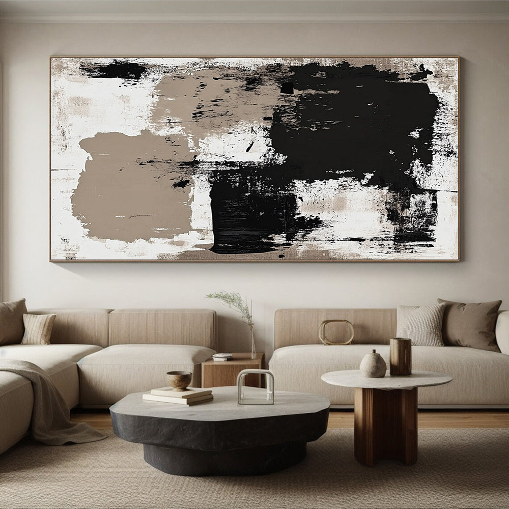 Monochromatic Abstract Painting with Subtle Depth WINK315