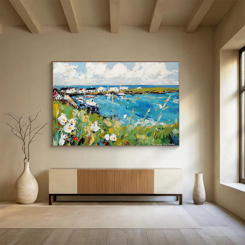 Vibrant Coastal Village  Lively Seaside ABS118