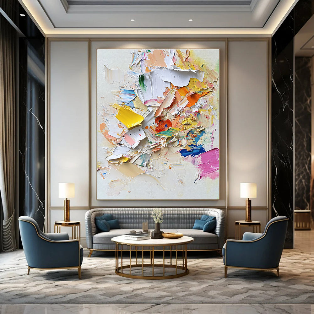 Colorful Palette Abstract Painting for Artistic Spaces GAB0737