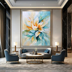 Pastel Flower - Inspired Abstract Painting for Feminine - Themed Bridal Suites GAB0908