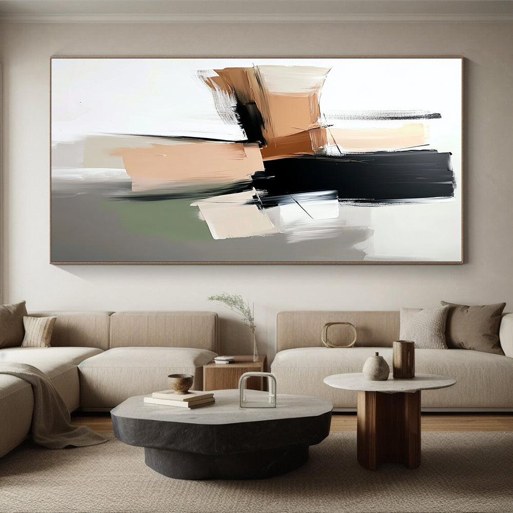 Neutral Tones Abstract Painting with Timeless Calm WINK756