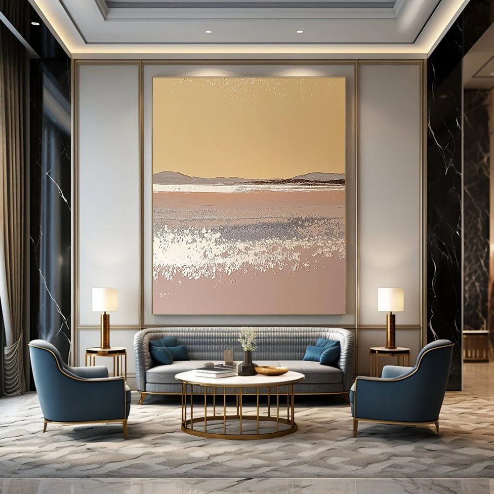 Minimalist Landscape Abstract Painting of Subtle Beauty GAB0113