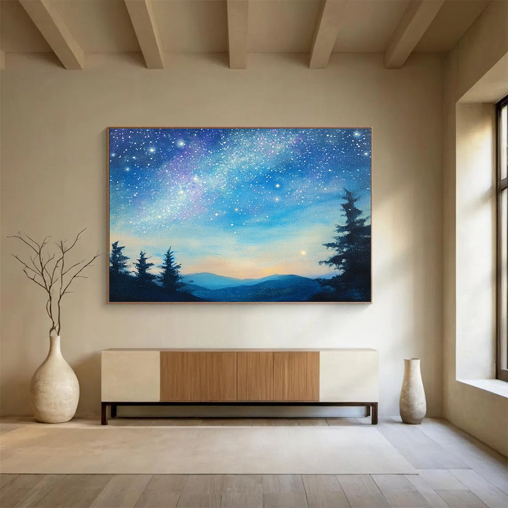 Starry Night Landscape - Celestial Wonder ABS013
