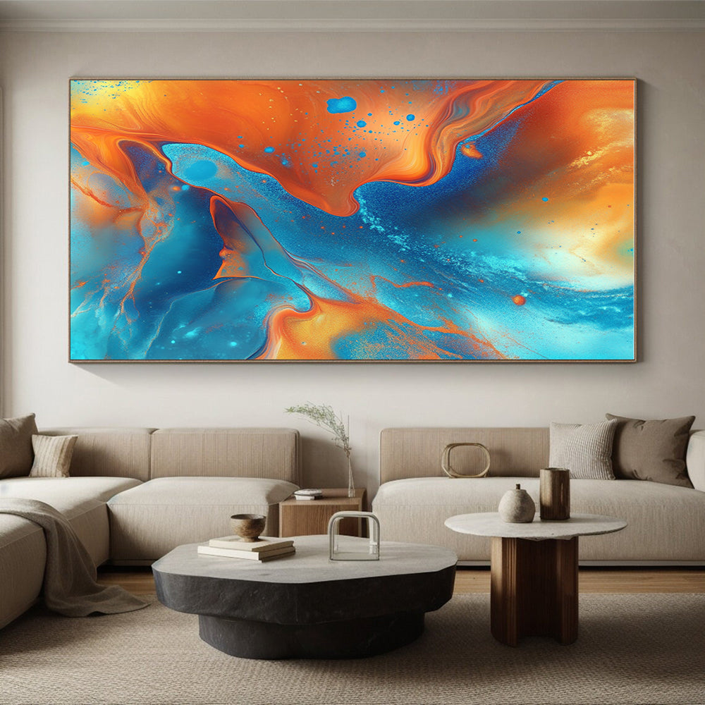 Colorful Abstract Flows Painting with Vivid Movement WINK416
