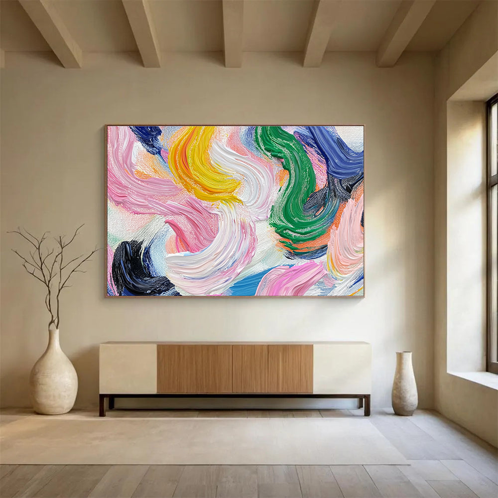 Colorful Curved Brushstrokes - Playful Palette ABS028